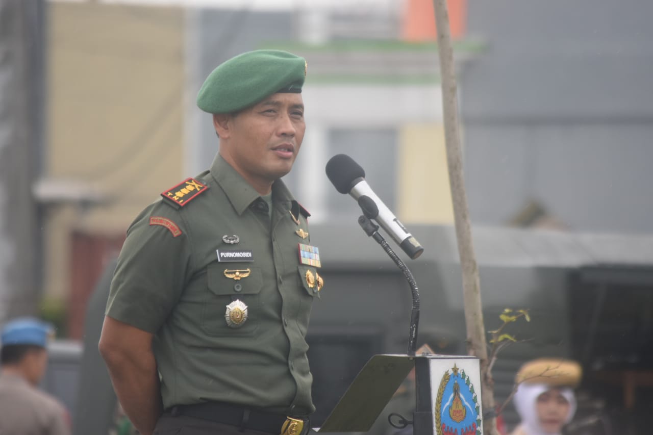 Danrem 073/Makutarama Pimpin Apel Gelar Pasukan Persiapan Pengamanan Kunjungan Presiden 